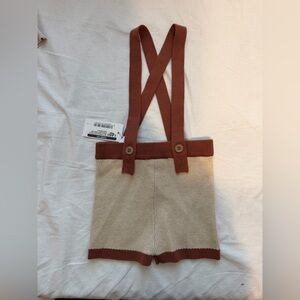 Neuf boys knit overalls